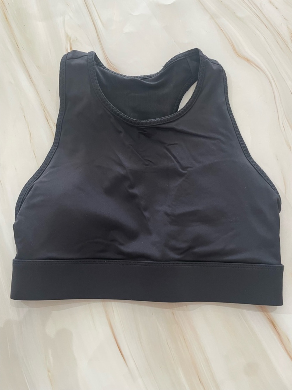 Fabletics Black Racerback Performance Sports Bra - Picture 2 of 2